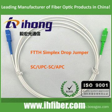 Factory FTTH Drop patch cord SC/UPC SC/APC Simplex/Duplex 5M/10M/15M/50M/100M